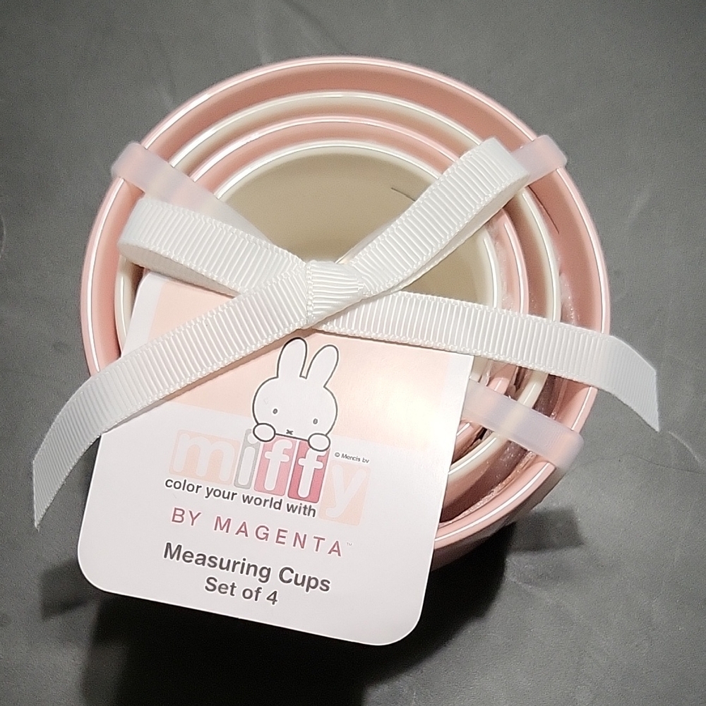 New Miffy By Magenta Ceramic Measuring Cups, Set of 4.